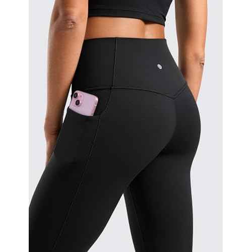 CRZ YOGA Womens Butterluxe High Waist Flare Pants 31.5" - Yoga Bootcut with Side Pockets Wide Leg Lounge Casual