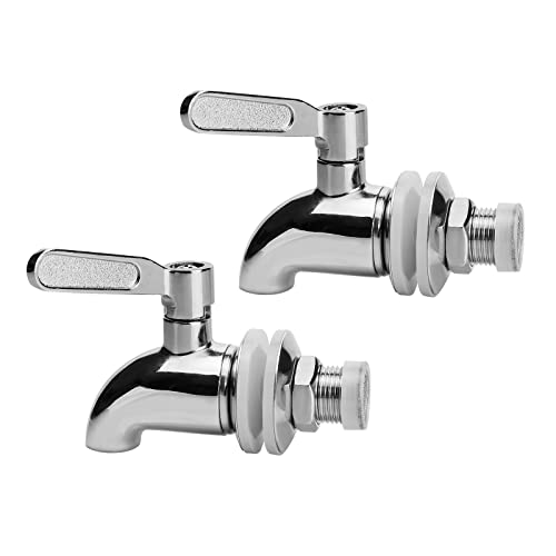 Replacement Spigot for Beverage Dispenser, Stainless Steel Spigot for Drink Dispenser, Water Dispenser Faucet, Food Grad...