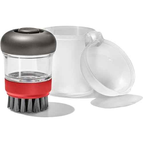 OXO Outdoor Soap Dispensing Dish Brush with Storage Case