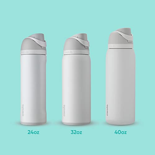 Owala FreeSip Insulated Stainless Steel Water Bottle with Straw, BPA-Free Sports Water Bottle, Great for Travel, 32 Oz, Ve...