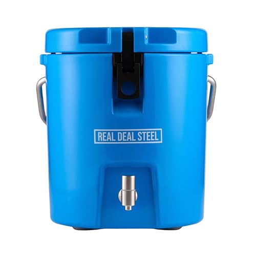 Insulated Beverage Dispenser for Hot Drinks - Hot Cocoa and Coffee - 2 Gallon with Stainless Steel Interior- Portable Spor...