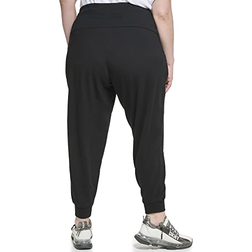 DKNY Womens Mid Rise Drawstring Joggers