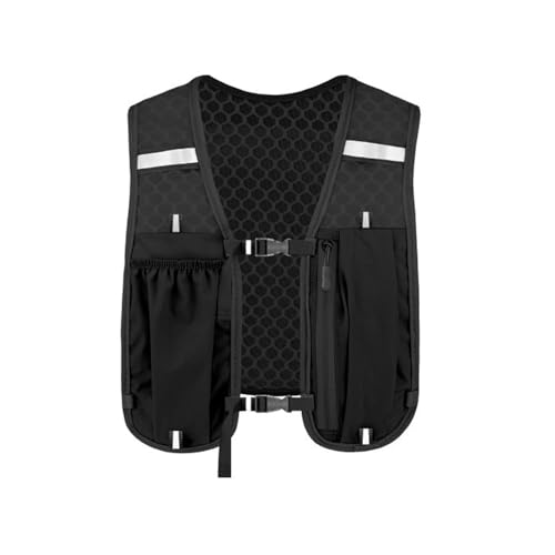 Running Vest with 450ML Water Bladder, Reflective Hydration Backpack Lightweight Athletic Wear for Women Men Hiking Cyclin...
