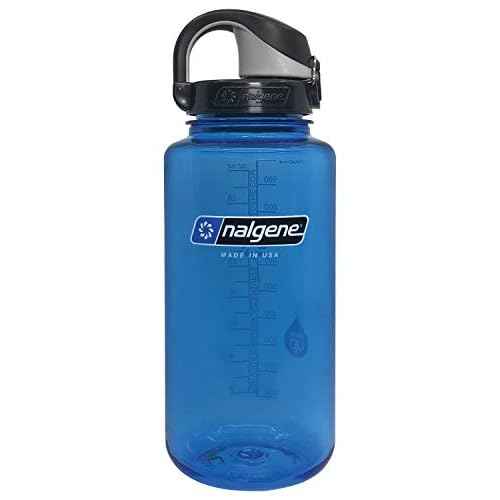 Nalgene On The Fly BPA-Free Water Bottle, Blue with Black, 32 Oz