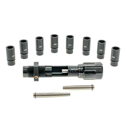 Frankford Arsenal Universal Bullet Seating Die for .224 to .338 Caliber with Micrometer Stem and Storage Case for Reloading, Black