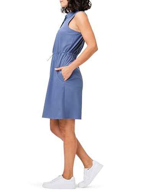 NIC+ZOE Women's TECH Stretch Collared Dress, Slate