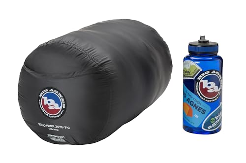 Big Agnes Echo Park Sleeping Bag - Extra Roomy Deluxe Comfort, 0°/25°/35° - Padlok Sleep System for Sleeping Pad Attachment