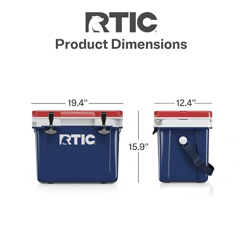 RTIC Ultra-Light 22 Quart Hard Cooler Insulated Portable Ice Chest Box for Drink, Beverage, Beach, Camping, Picnic, Fishin...