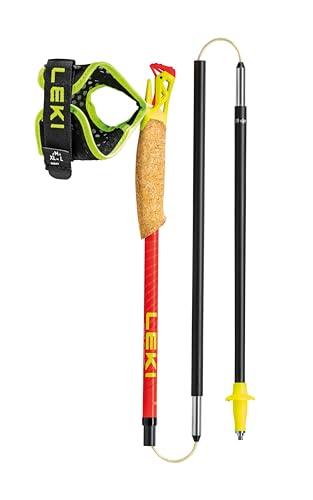 LEKI Ultratrail FX.One Superlite Trekking Poles - Carbon Foldable Ultralight Poles for Hiking & Trail Running
