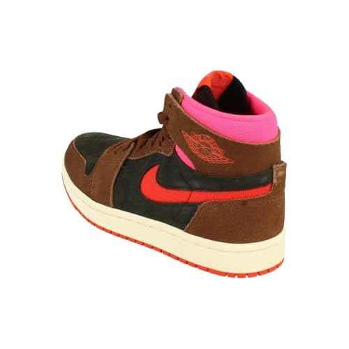 Air Jordan 1 Zoom CMFT 2 Women's Shoes (DV1305-206, Cacao Wow/Black/Hyper Pink/Picante Red) Size 10