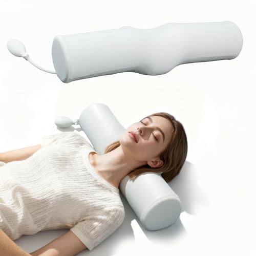 SMDR Adjustable Cervical Neck Pillow with Air Cushion, Ergonomic Bolster for Neck and Shoulder Support, Firm Polyurethane ...