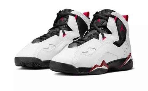 Jordan Toddler's True Flight White/Black-Varsity Red (343797 100) - 7