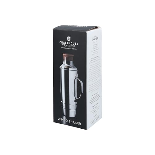 Crafthouse Signature Collection Stainless Steel, 50 Oz. Double Walled Jumbo Cocktail Shaker, Silver