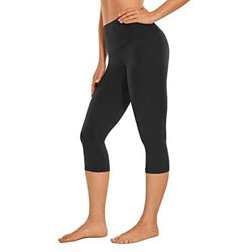 CRZ YOGA Womens Butterluxe High Waisted Capris Workout Leggings 17 Inches - Lounge Buttery Soft Yoga Pants