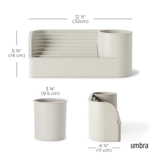 Umbra Stream Water Fountain for Tabletop Desktop - Soothing and Calming Zen for Bedroom or Office, Sand