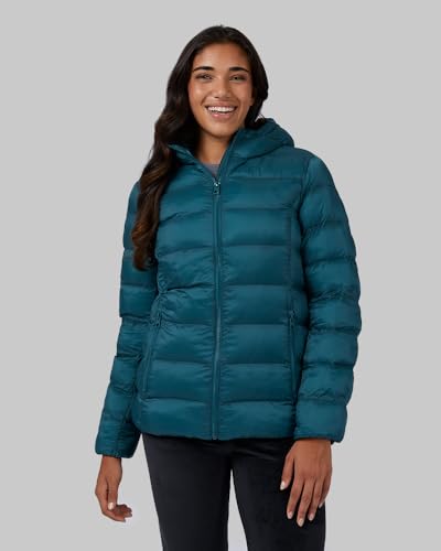 32 Degrees Heat Women’s Lightweight Packable Hooded Jacket – Water Resistant Travel Puffer