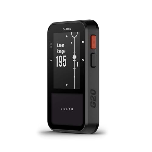 Garmin Approach® G20 Solar, GPS Golf Handheld with Solar Charging, Sunlight-Readable High Resolution Display, Built-in Mag...