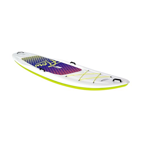Pelican - Flow 106 Hardshell Stand-Up Paddle Board - Lightweight Board with a Bottom Fin for Paddling, Non-Slip Deck - Per...