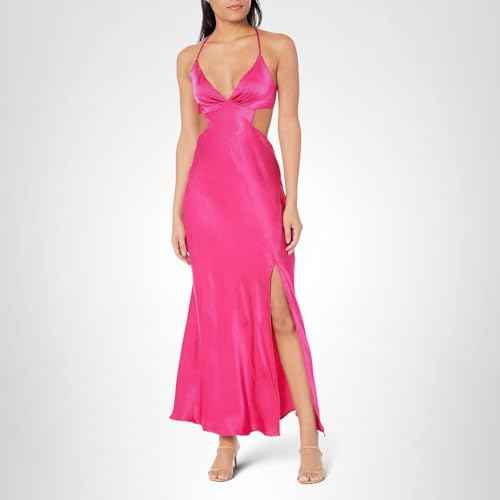 ASTR the label Women's norelle Dress, Fuchsia, L