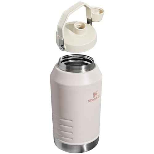 Stanley IceFlow Fast Flow Jug with Handle 96 oz | Twist On Angled Spout Lid | Leakproof for Travel and Sports | Insulated Stainless Steel | BPA-Free | Rose Quartz