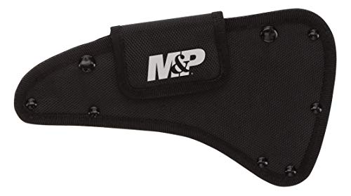 Smith & Wesson M&P Extraction & Evasion 16in S.S. Full Tang Tactical Axe with a Spearpoint Spine, Rubberized Handle and Sh...