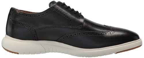 Florsheim Men's Dynamo Wingtip Oxford, Black and White, 10.5 Medium