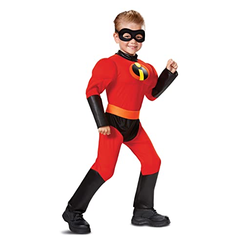 Disguise The Incredibles 2 Dash Muscle Costume, Officially Licensed The Incredibles 2 Costume for Toddlers, Medium (3T-4T)