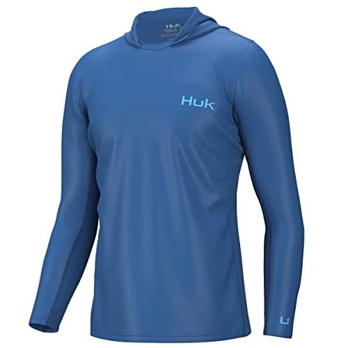 HUK Mens Icon X Hoodie | Fishing Shirt with +50 UPF Sun Protection