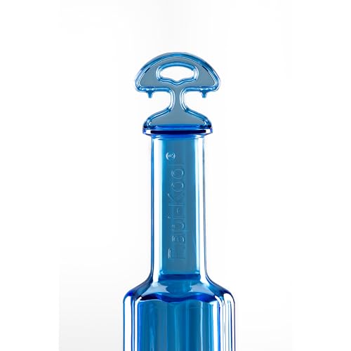 San Jamar Rapi-Kool Plastic Rapid Cooling Commercial Food Paddle with Hang Tag for Restaurants, Kitchens, 128 Ounces, Blue