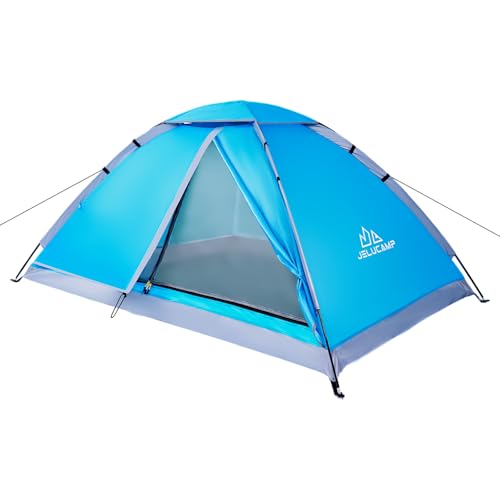 JELUCAMP 1/2/4/5/6 Person Dome Tents for Camping, Lightweight Portable Backpacking Tent, Small Easy Set Up Outdoor Waterpr...