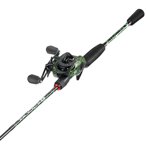 Sougayilang Fishing Rod Combo, Baitcasting&Spinning Reel with IM6 Graphite Blank Rods