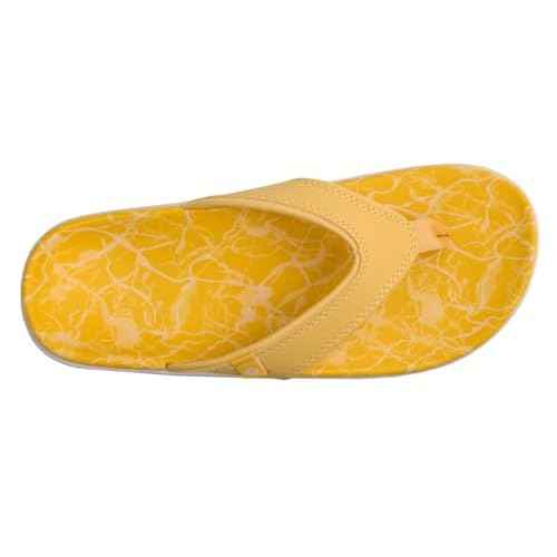 Spenco Women's Yumi Reflection Flip-Flop, Cornsilk, 7