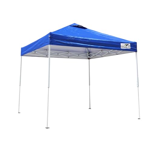 8x8 Pop Up Canopy Tent, Waterproof 210D Oxford, 3 Removable Sidewalls, Vented Roof, Wind-Resistant Steel Frame, UPF 50+, W...
