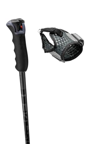 LEKI Detect S Lightweight Aluminum Ski Poles for Downhill Skiing