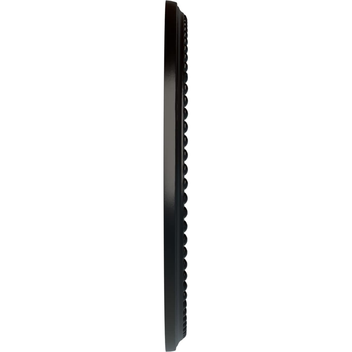 Ekena Millwork Cm12Brblf 12-1/2 X 3-7/8 X 3/4 Bradford Ceiling Medallion, Jet Black