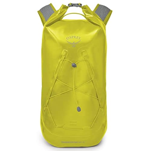 Osprey Transporter 18L Roll Top Waterproof Laptop Backpack, Lemongrass Yellow