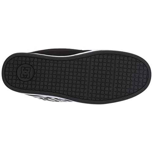DC Men's Net Skate Casual Shoe, Black/Black/White, 16