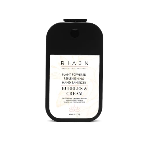 RIAJN Replenishing Hand Sanitizer Mist | Scented Pocket Power Mist | Skin-Safe & Non-Irritating | Hydrating Sanitizer Spra...