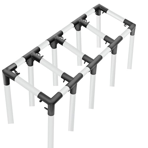 Aoneky 1 3/8'' Slant Roof Corner Canopy Fitting Couplers Kit - Frame Carport Connectors for 4 6 8 10 Leg (10 Leg Kits)