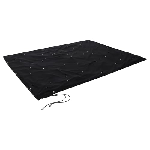 LED Star Light Curtain 13ft x 13ft Foldable DMX Control LED Stage Starry Sky Cloth Background 320 LEDs Star Light Curtain ...