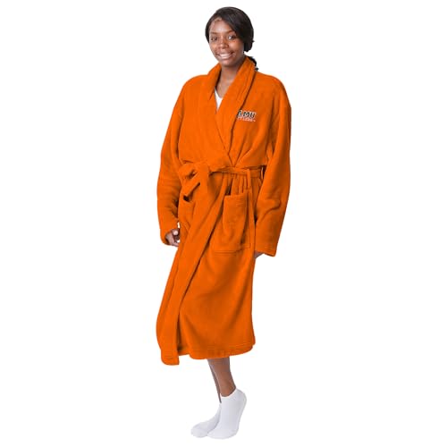 FOCO NCAA Big Logo Unisex Robe ? Super Soft Plush Lounge Wear with Large Embroidered Team Logos (Front & Back)