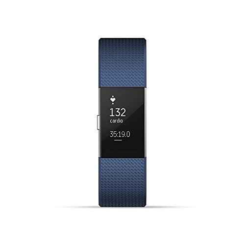 Fitbit Charge 2 Heart Rate + Fitness Wristband, Blue, Small (US Version)