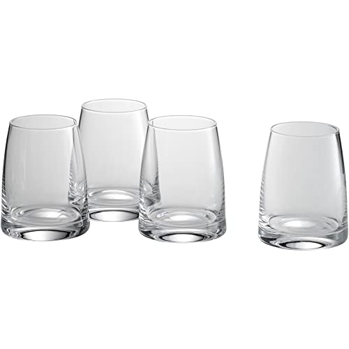 WMF Kineo Water Glasses Set of 4, Drinking Glasses, Tumbler 325 ml, Crystal Glass, Thin Drinking Rim, Ergonomic Shape, Dis...