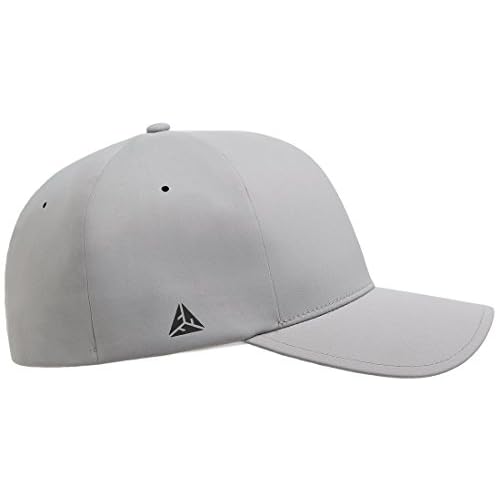 Flexfit Men's Delta Seamless Baseball Cap, Silver, Large-X-Large
