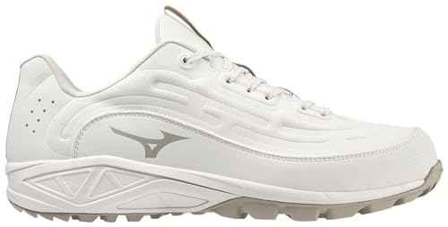 Mizuno Men's Ambition 3 BB Low AS Baseball Cleats, White, 8.5