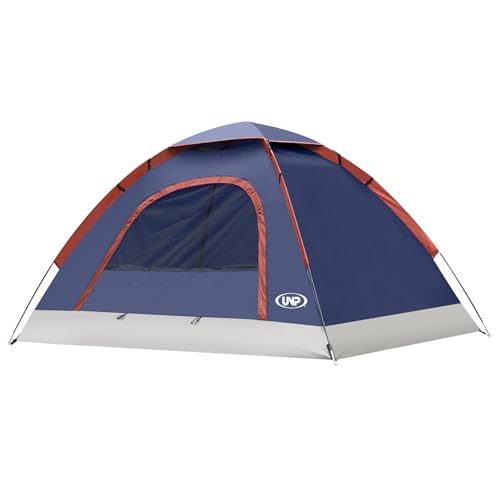 unp 6 Person 4 Season Dome Tent, Easy to Set Up for Camping & Hiking, Lightweight & Portable, Green