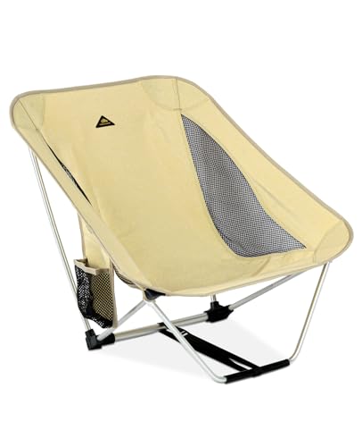iClimb 1 Low Folding Chair and 1 Ultralight 3 Season Tent, Ultralight Compact for Adults Outdoor Camping Backpacking Hiking