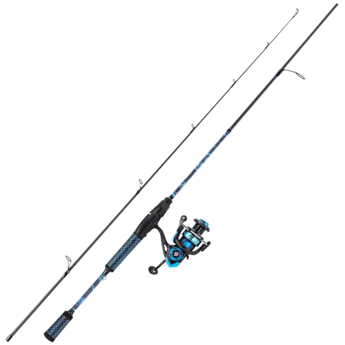 Sougayilang Spinning & Baitcaster Fishing Rod and Reel Combo,IM7 Graphite 2Pc Blanks, Stainless Steel Guides with Ceramic ...