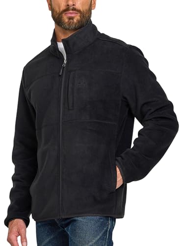 Gerry Mens Fleece Jacket – Zip Up Sweater, Lightweight Athletic Sweater, Warm Soft Polar Full Zipper Jacket, Mock Neck