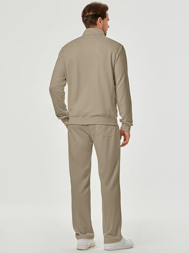 JMIERR Men's Sweatsuit Tracksuit 2 Piece Set Full Zip Casual Jogging Suits with Jogger Jackets and Pants Warm Up Outfits